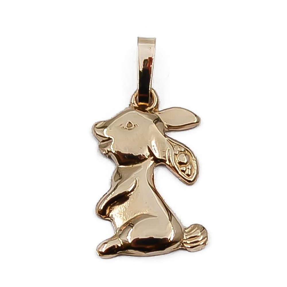 Kultainen pupu riipus #0