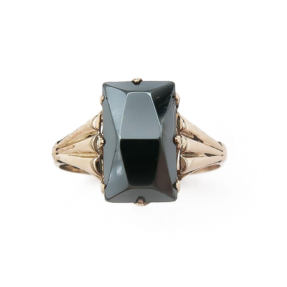 Hematiittisormus 17mm vuodelta 1947 #1