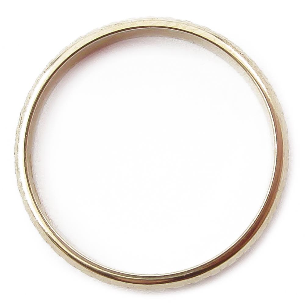 Kuvioitu kultasormus 18mm #2