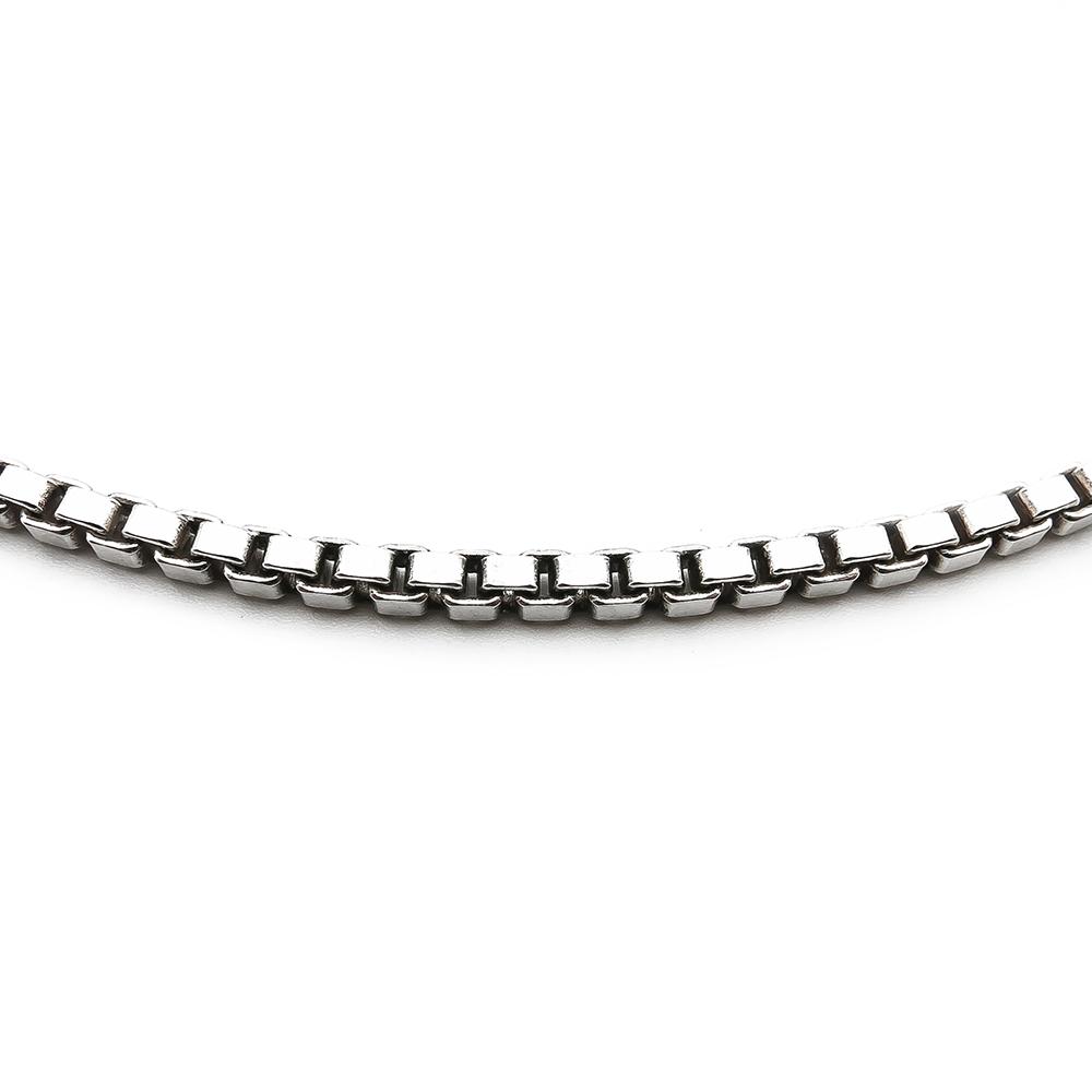 Hopeinen venetsiaketju 60cm lev.2mm #1