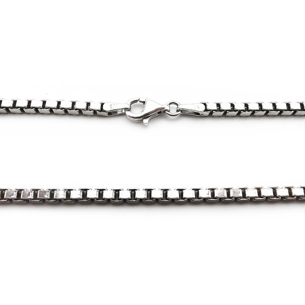 Hopeinen venetsiaketju 60cm lev.2mm #2