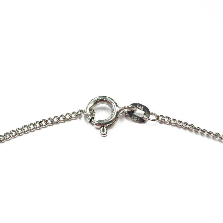 1mm Valkokultainen panssarikaulaketju 43cm #1