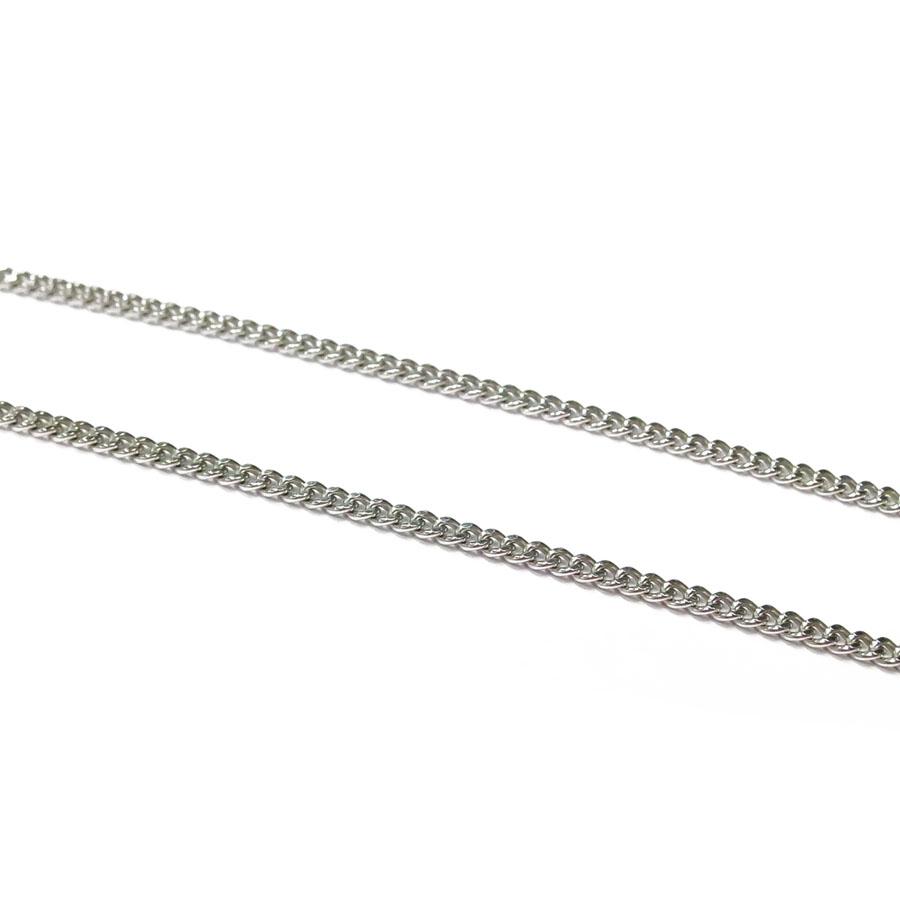 1mm Valkokultainen panssarikaulaketju 43cm #2