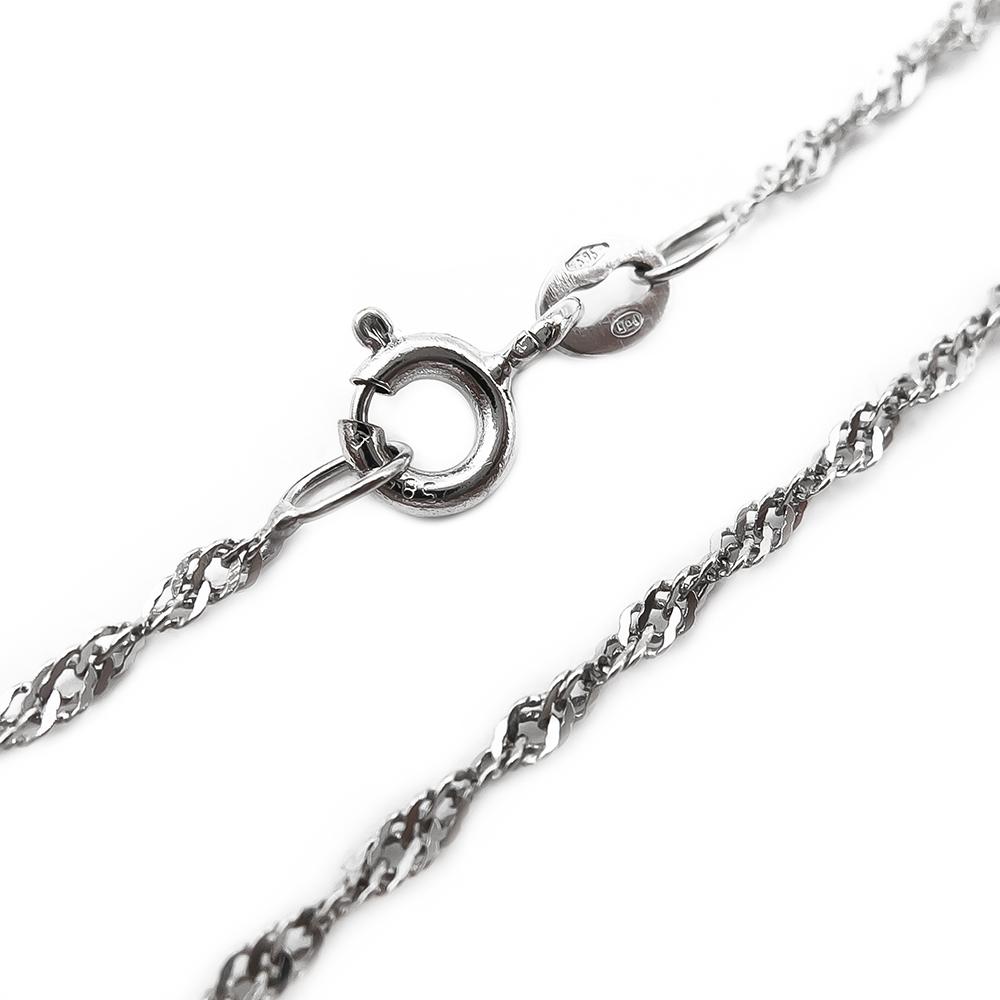 1,65mm Valkokultainen kierrekaulaketju 42cm #2