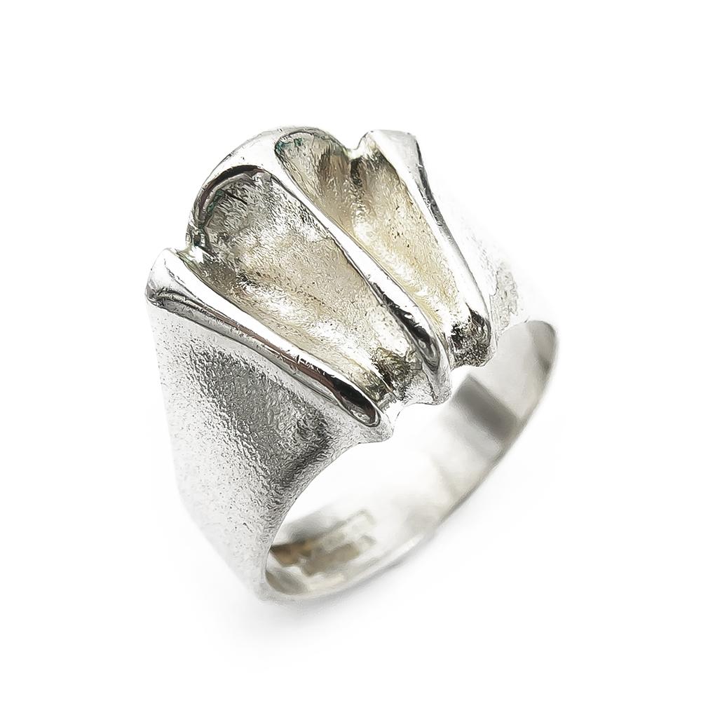 Lapponia hopeinen sormus 18,5mm, Björn Weckström -81 #0