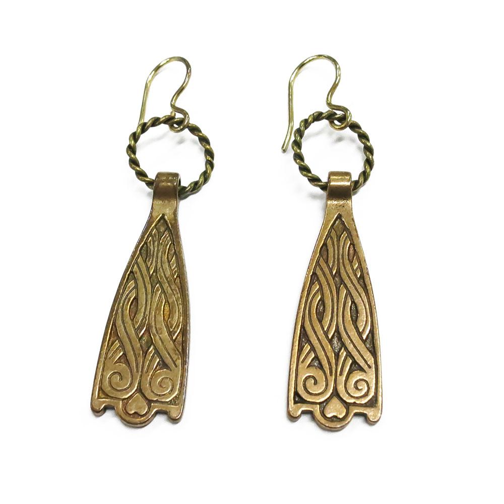 Kalevala Koru Kaukolan kekomäen korvakorut, pronssi #0