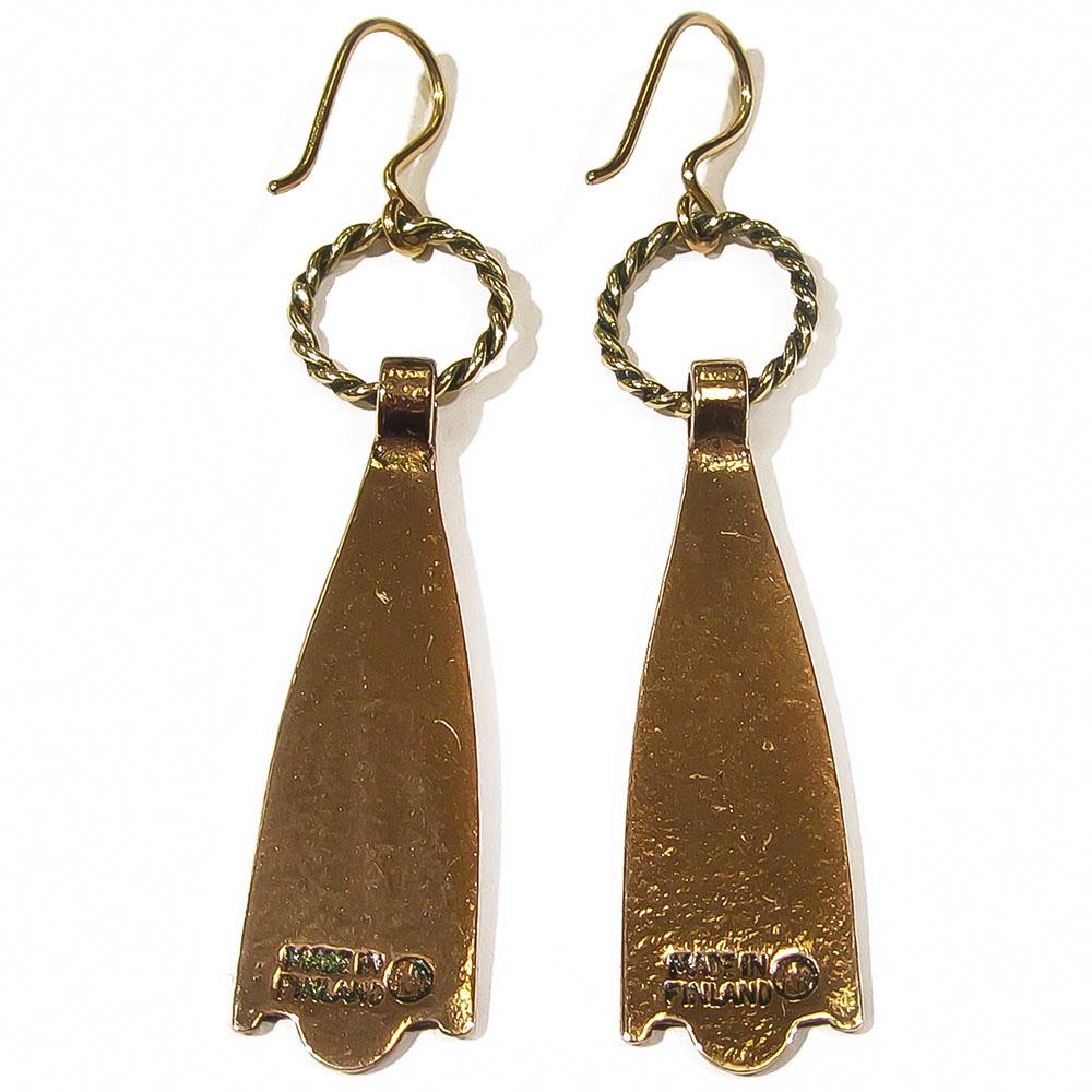 Kalevala Koru Kaukolan kekomäen korvakorut, pronssi #2