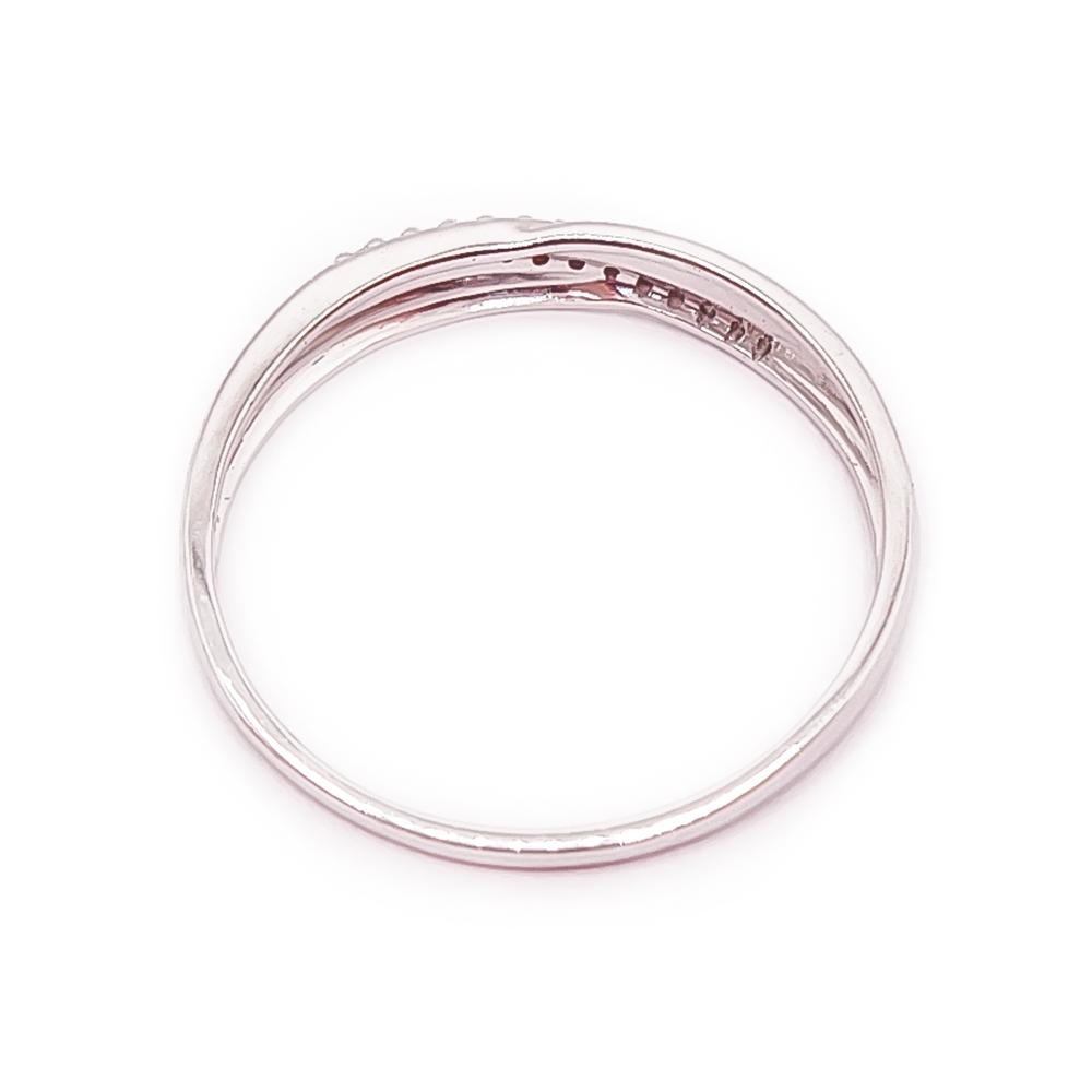 Valkokultainen timanttisormus 0,05ct 18,5mm #2