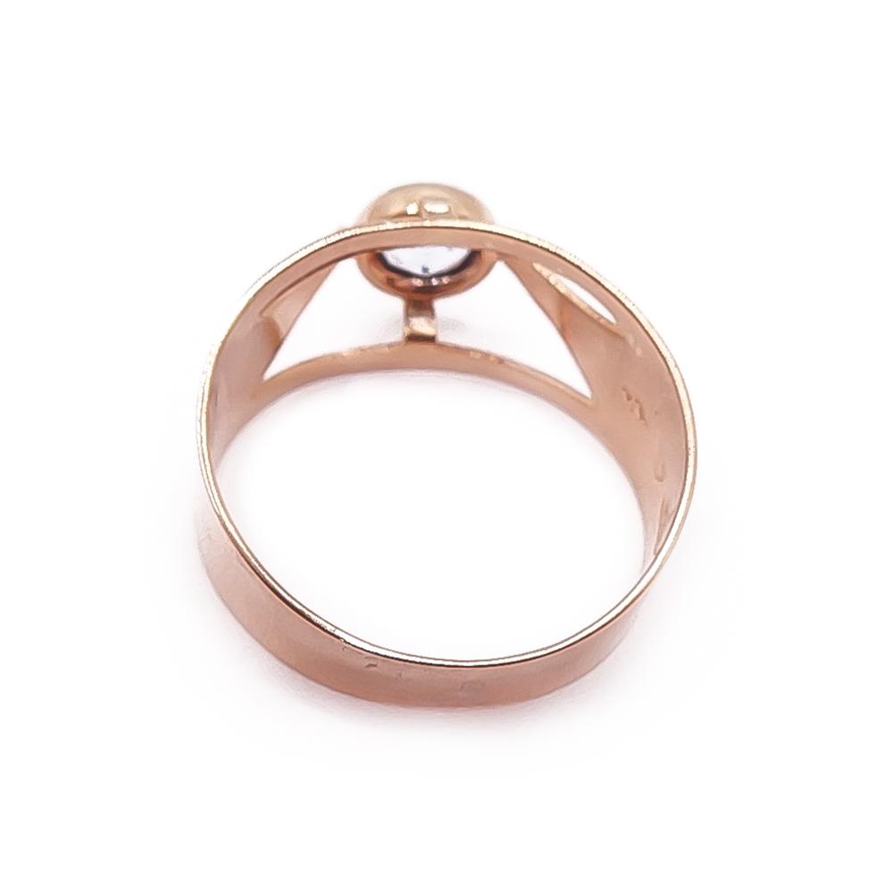 Kultainen sinikivinen sormus 16mm v.-72 #2