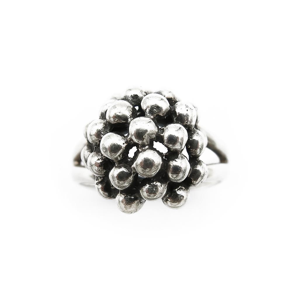 E.Granit hopeinen sormus 17,5mm #1