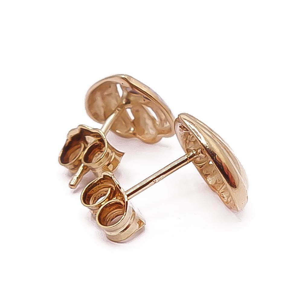 Kultaiset timanttikorvakorut 0,01ct #1