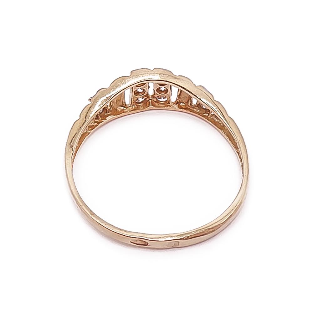 Kultainen sormus zirkoniat 16,5mm #2