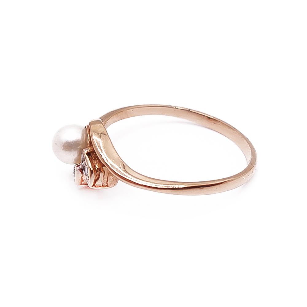 Kultainen helmi-timanttisormus 0,01ct 16,5mm #3