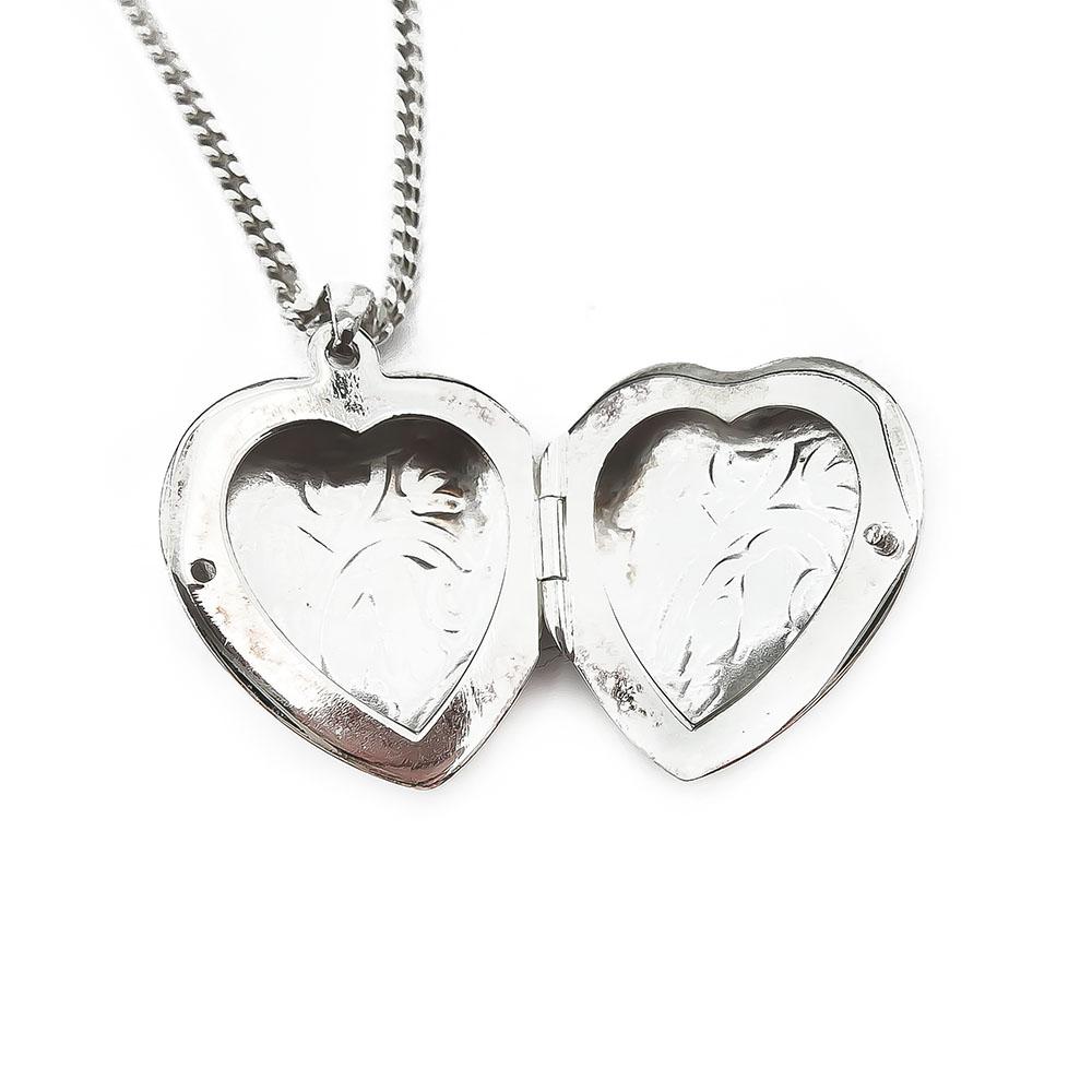 Hopeinen medaljonki 50cm #3