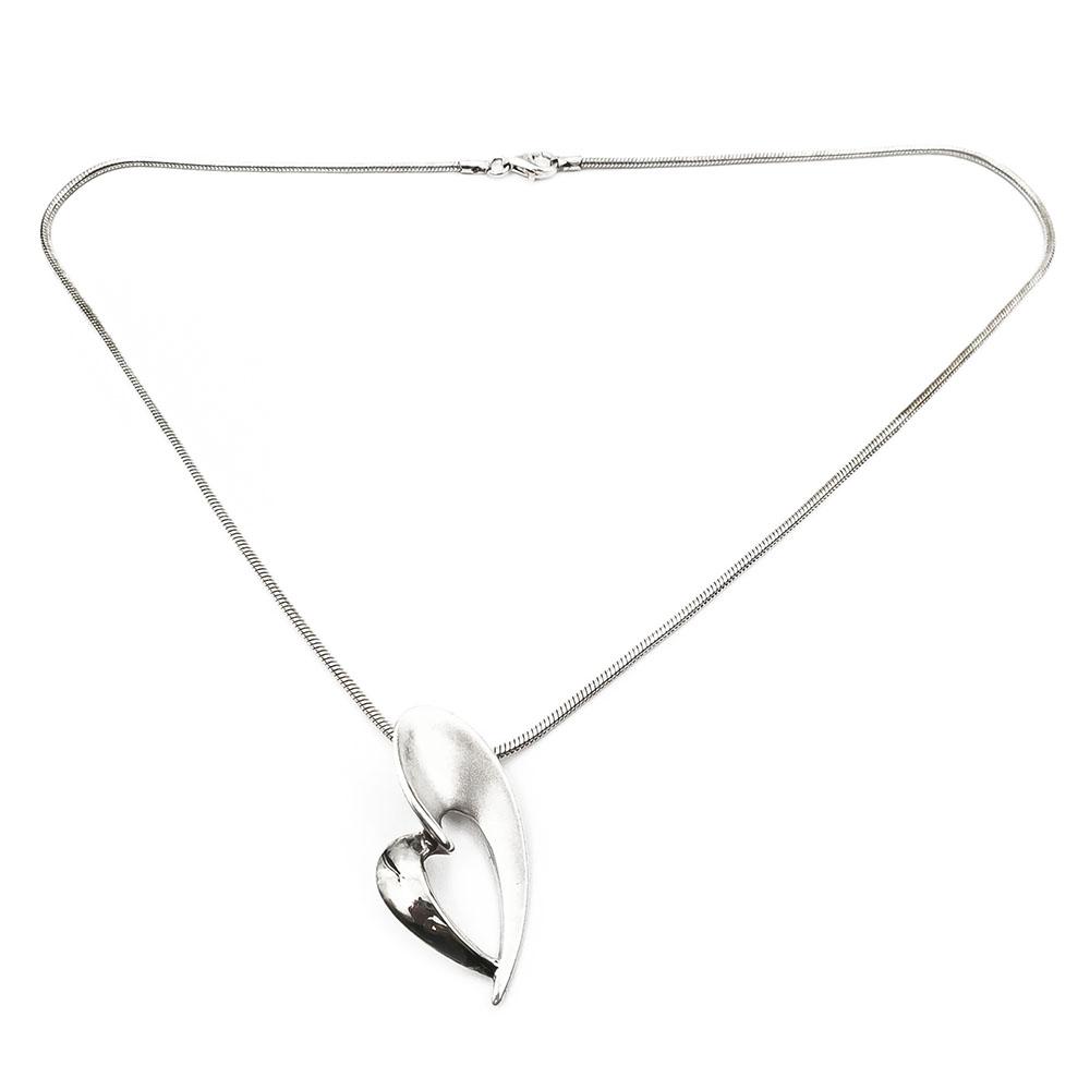 Sydän kaulakoru silkkiketjulla #0