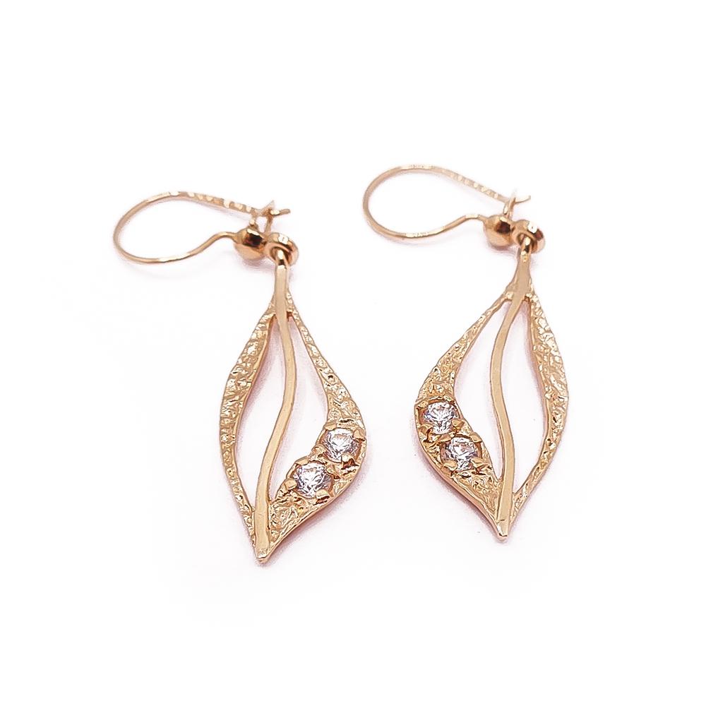 Kultaiset korvakorut zirkoniat #0