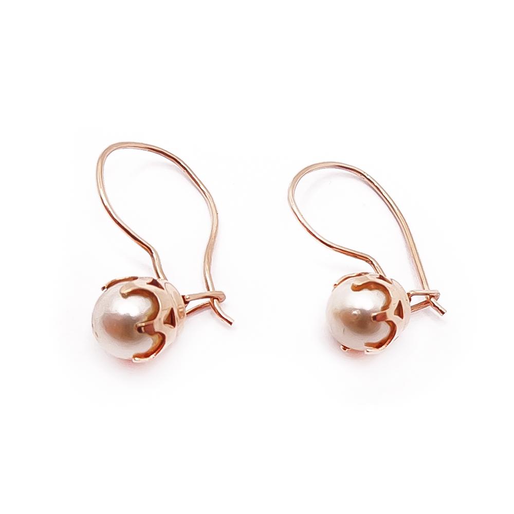 Kultaiset helmikorvakorut #1