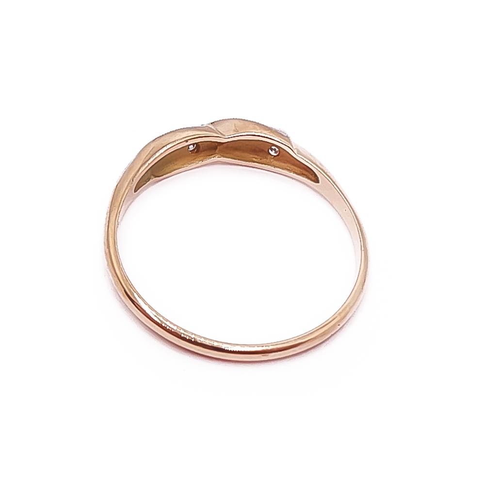 Kultainen timanttisormus 18,5mm 0,015ct v.-95 #2