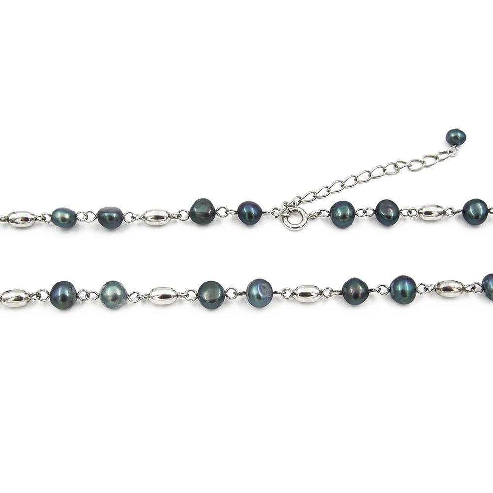 Hopeinen kaulakääty 40-46cm #1