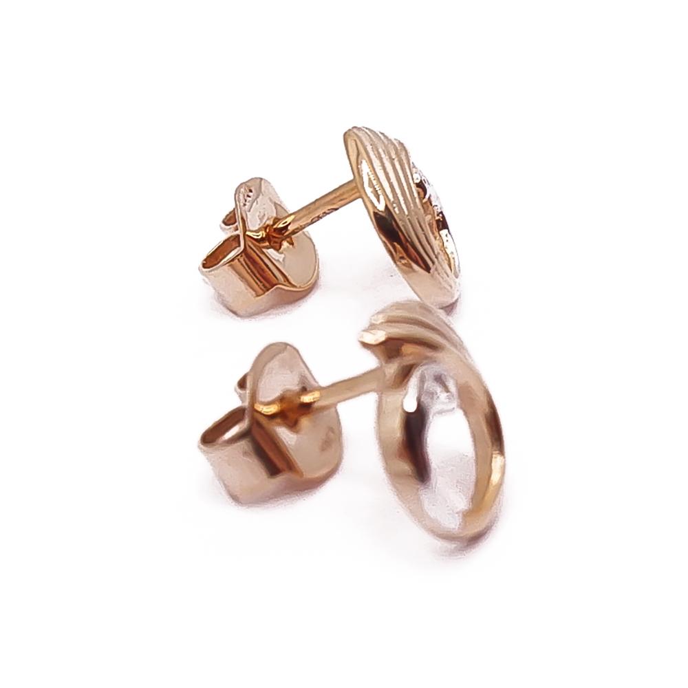 Kultaiset korvakorut tim.0,01ct #1