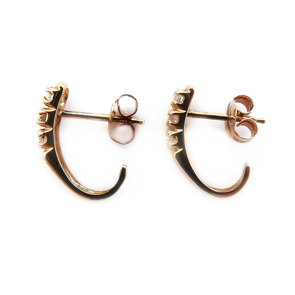 Kultaiset korvakorut, kirkkaat kivet #2