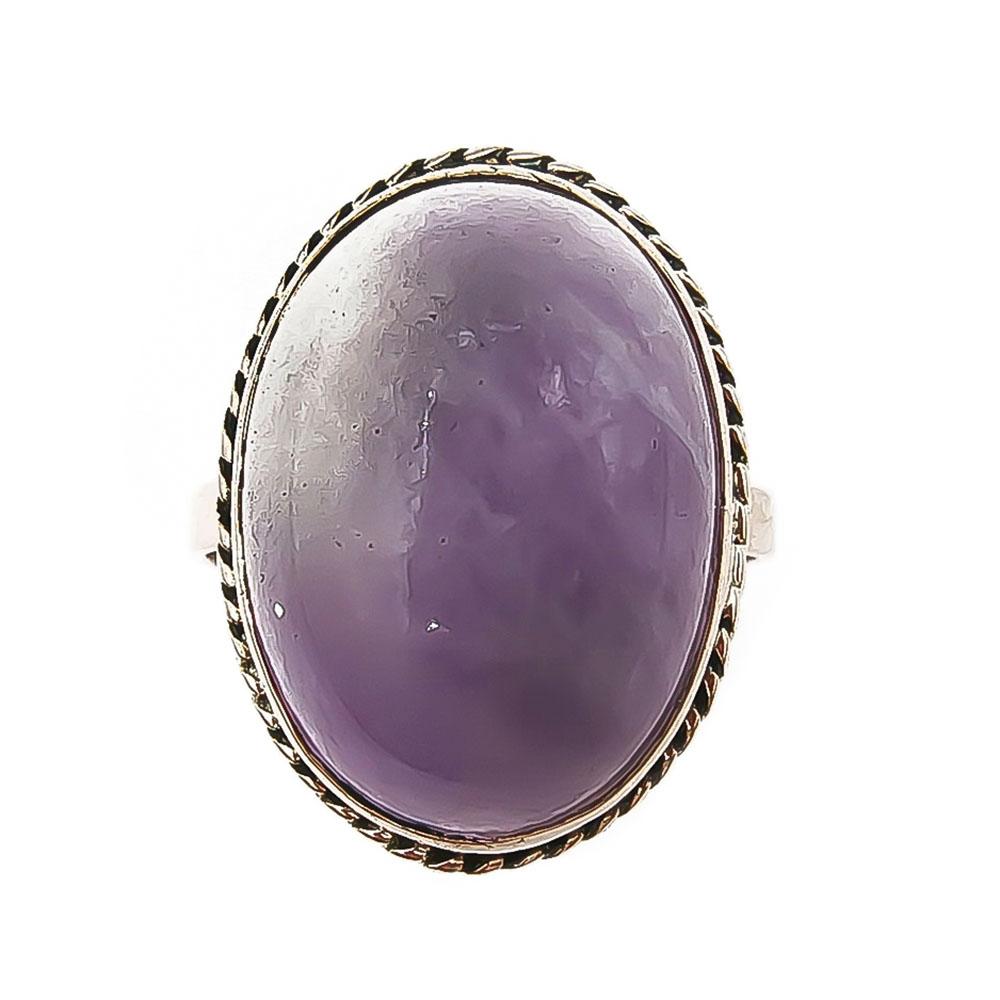 Ametistin värinen kivisormus 17,25mm v.-59 #1