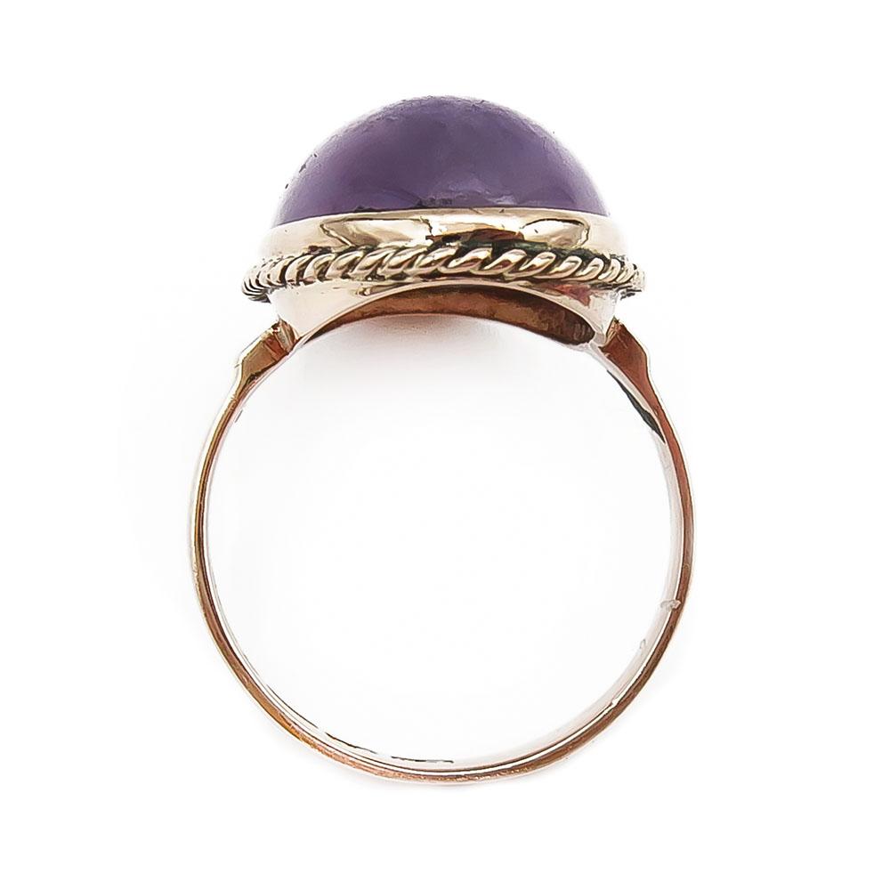 Ametistin värinen kivisormus 17,25mm v.-59 #2