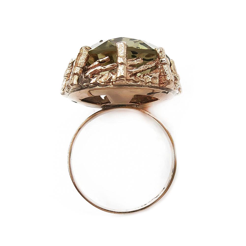 Keltakivellinen sormus 17mm v.-66 #2