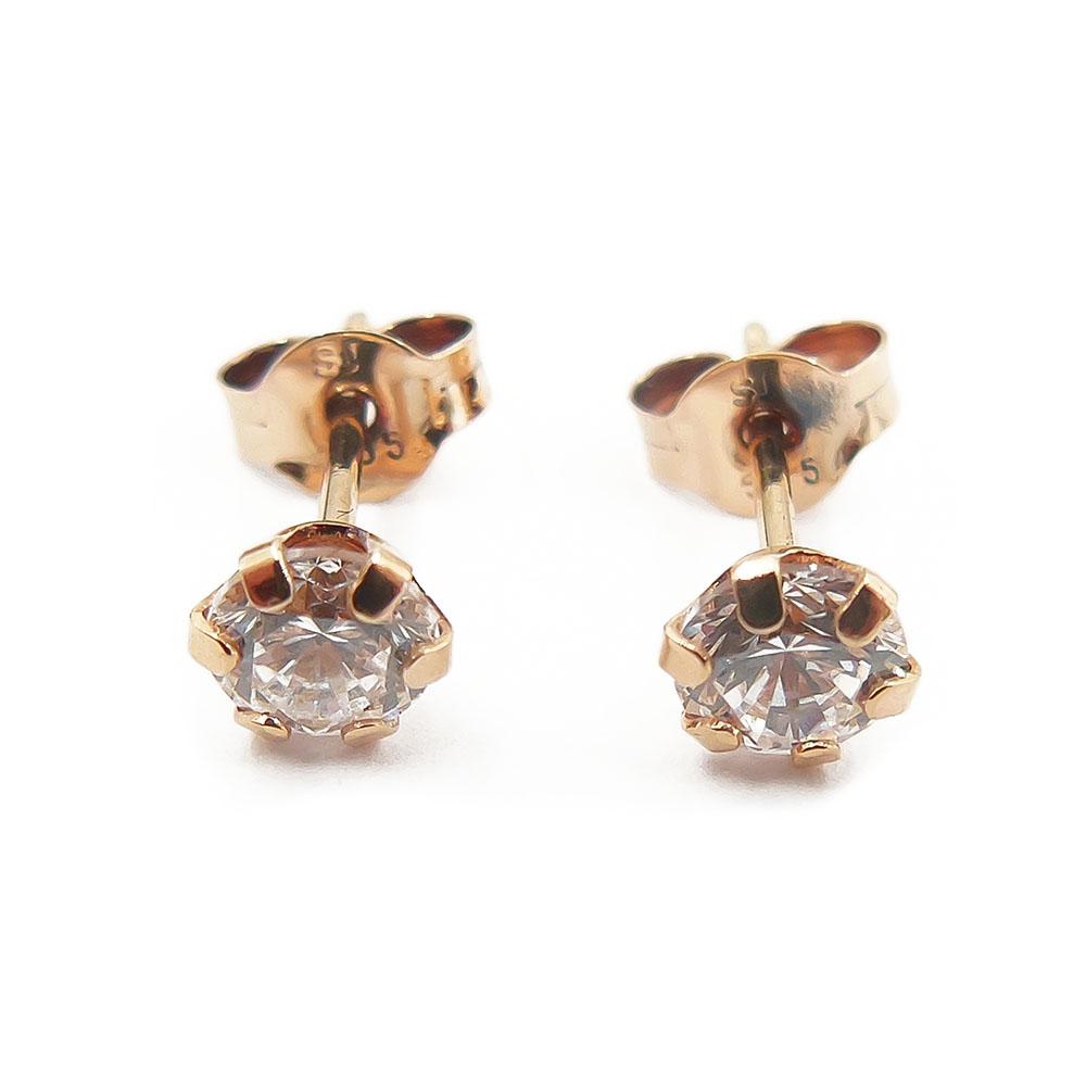 Kultaiset korvanapit,kirkkaat kivet #0