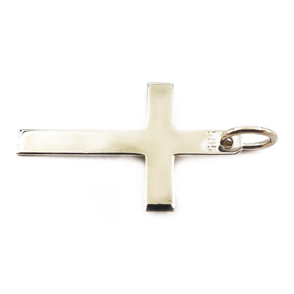 Valkokultainen risti, sileä #2