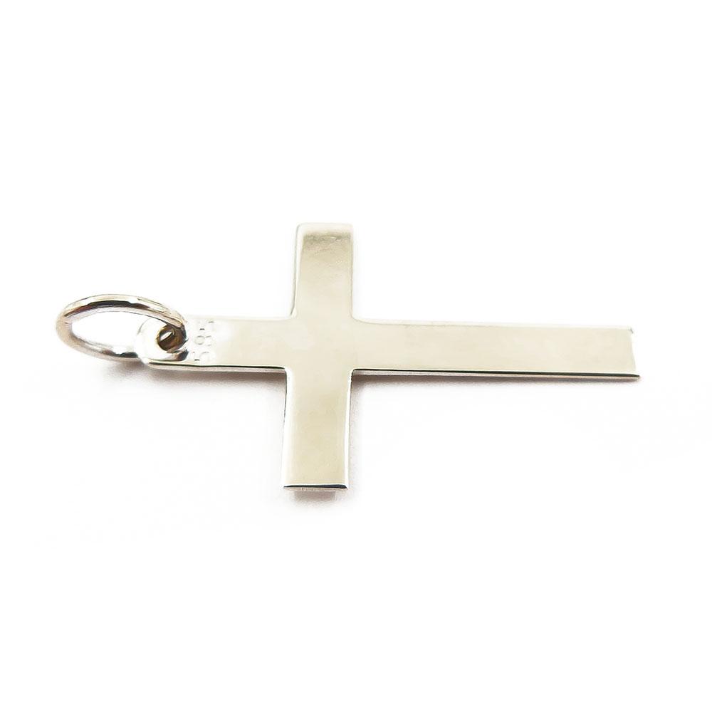 Valkokultainen risti, sileä #1