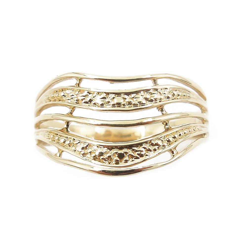 Kultainen sormus, 20mm, leveä malli #2