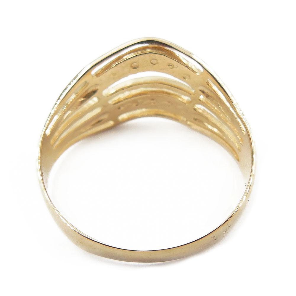 Kultainen sormus, 20mm, leveä malli #3
