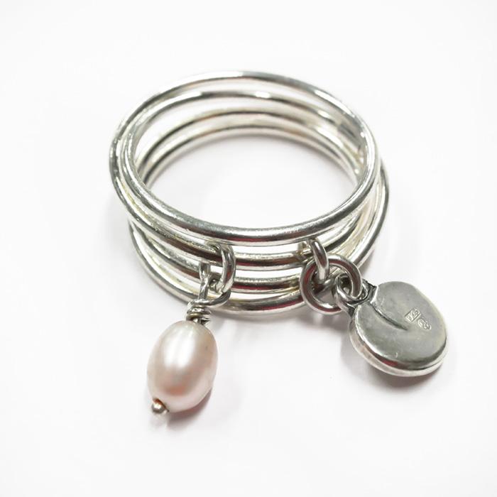 Kalevala koru Vanamo sormus vp helmi 17 hopea Kirsti Doukas #2