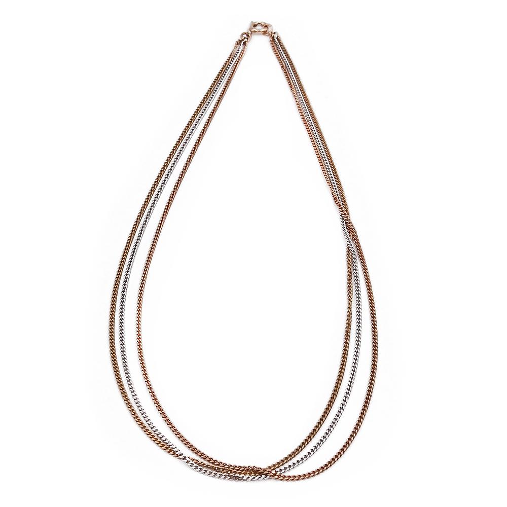 Kelta-, valko-, punakultainen panssarikaulaketjut 40cm 5mm FBM #0