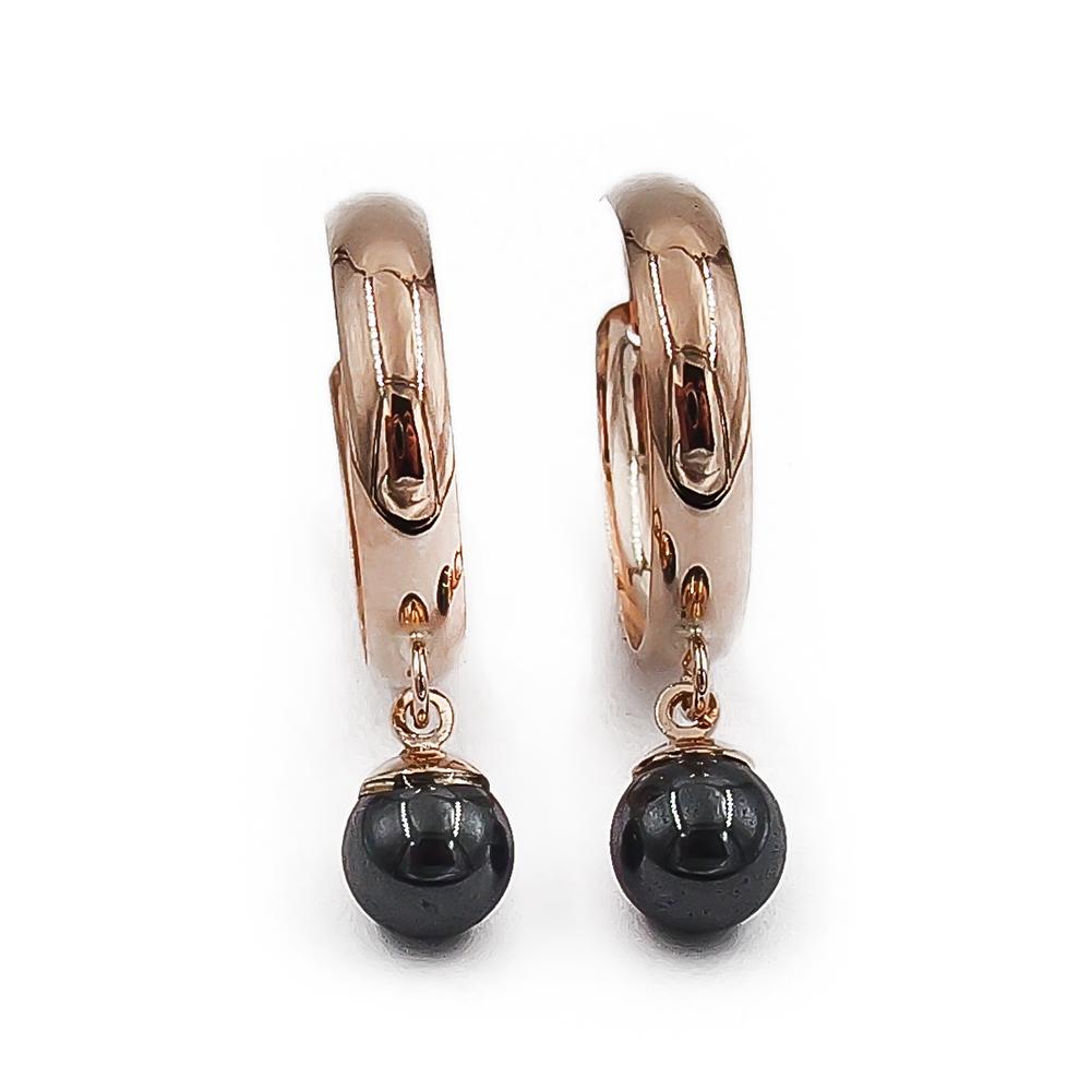 Kultaiset hematiitti korvarenkaat 5mm 3x14mm Heinolan Kulta #1