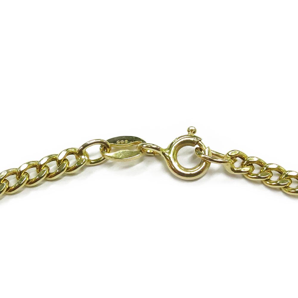 Kultainen panssariketju 45cm lev.3mm #1