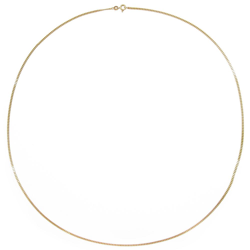 Kultainen umpipanssariketju 55cm lev.2mm #1