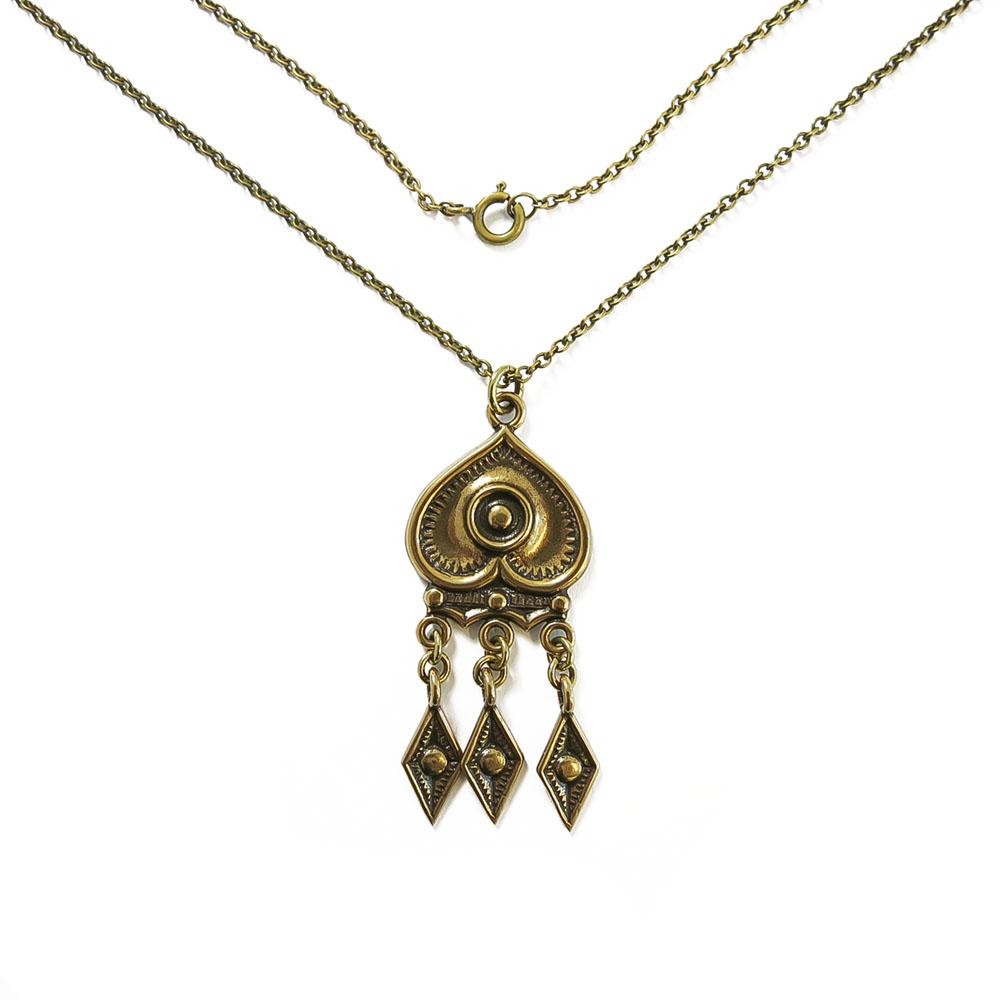 Kalevala Koru Herttalehti riipus 62cm, pronssi #0