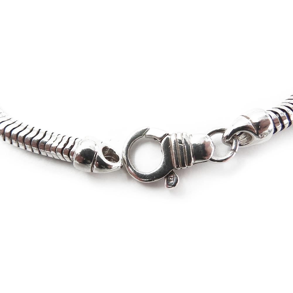 Hopeinen käärmeranneketju,20 cm #2