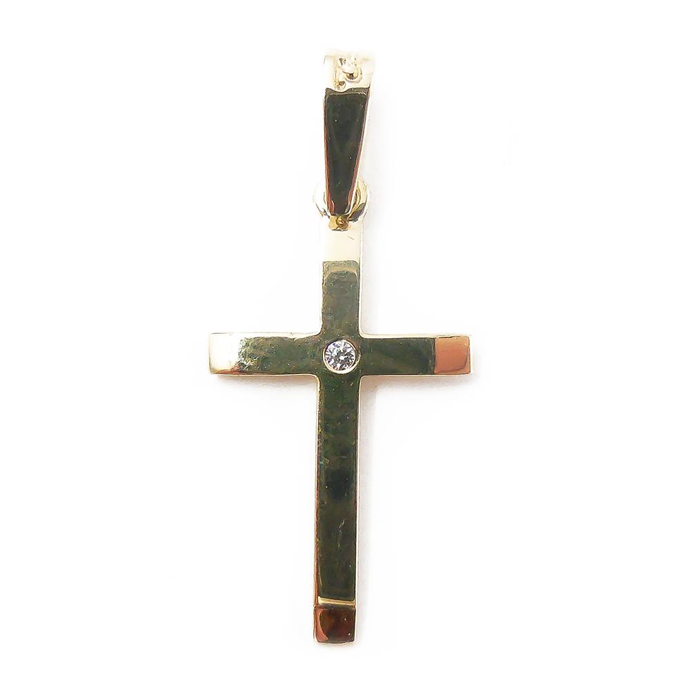 Kultainen risti, kirkas kivi #0