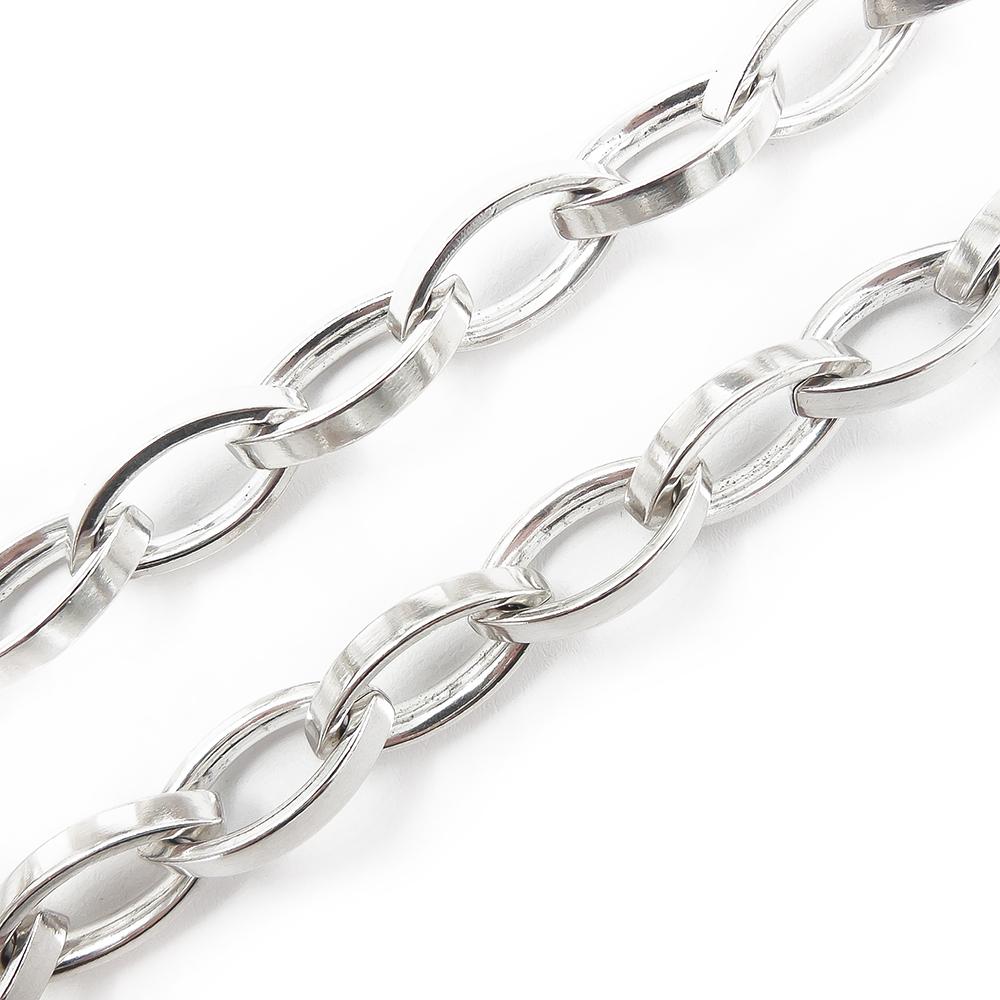 Hopeinen kaulaketju,45,5cm #2