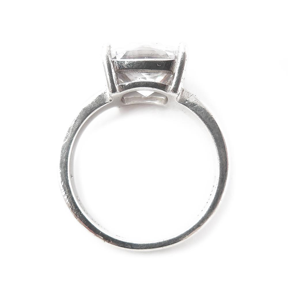 Esprit hopeasormus koko 17mm kirkas kivi #3