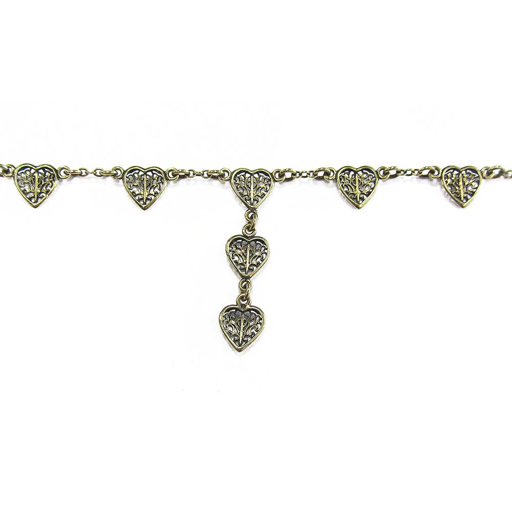 Kalevala Koru Onnen Sydän kaulakoru 42/45cm pronssi #3