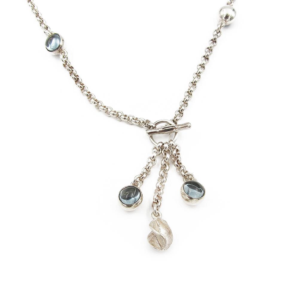 Hopeinen kaulakääty pituus 84cm #3