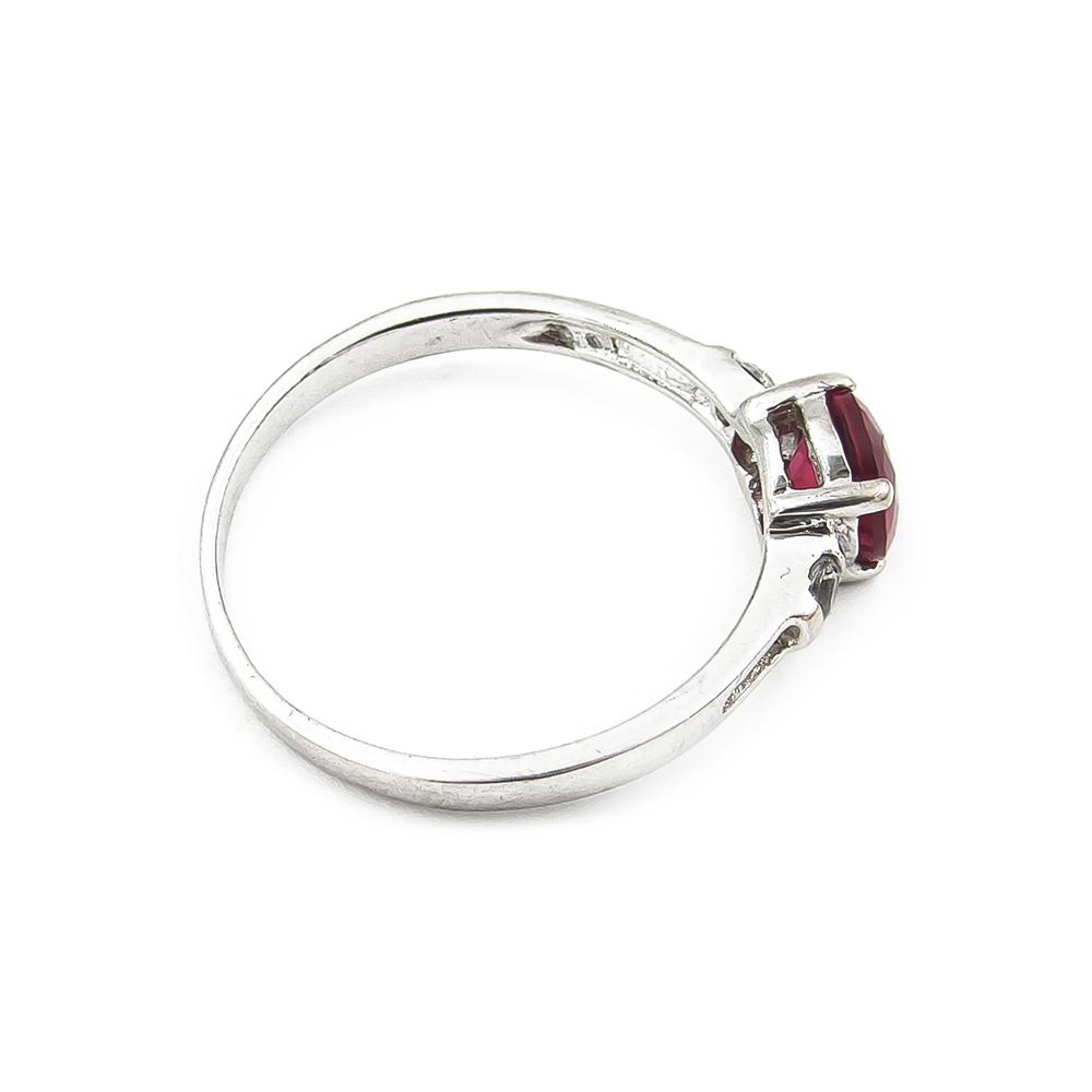 Hopeasormus pinkki kivi halk.18mm #5