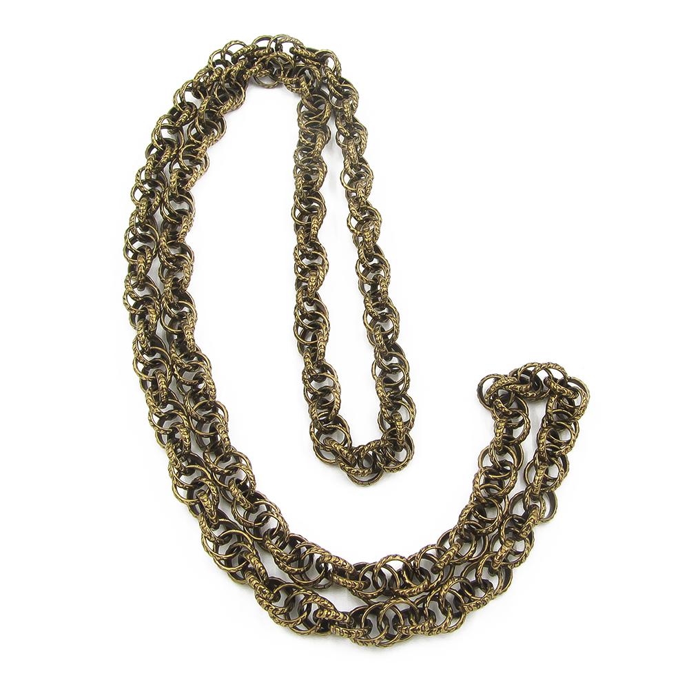 Pronssinen kaulaketju 82cm #0