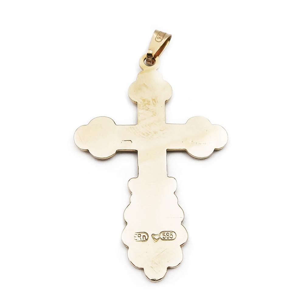 Kultainen ortodoksi risti- riipus #1