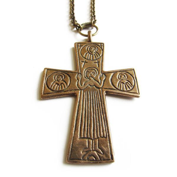 Kalevala Korun Ristiriipus, pronssia, 80 cm #1