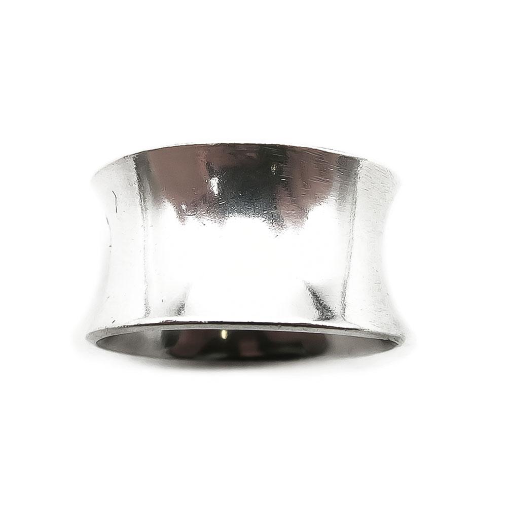 Hopeinen sormus koko16 lev.11mm #1